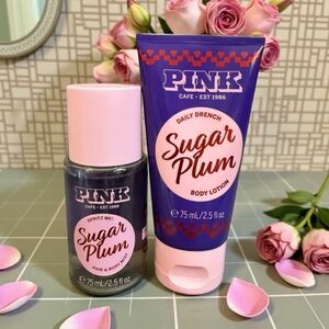 💜PINK Victoria's Secret💜Sugar Plum Mist & Body Lotion Set/NIP